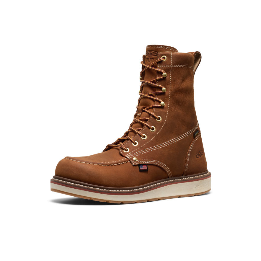 Men's Liberty 8 Waterproof Boot (Soft Toe) | Leather Brown/Birch - Image 3