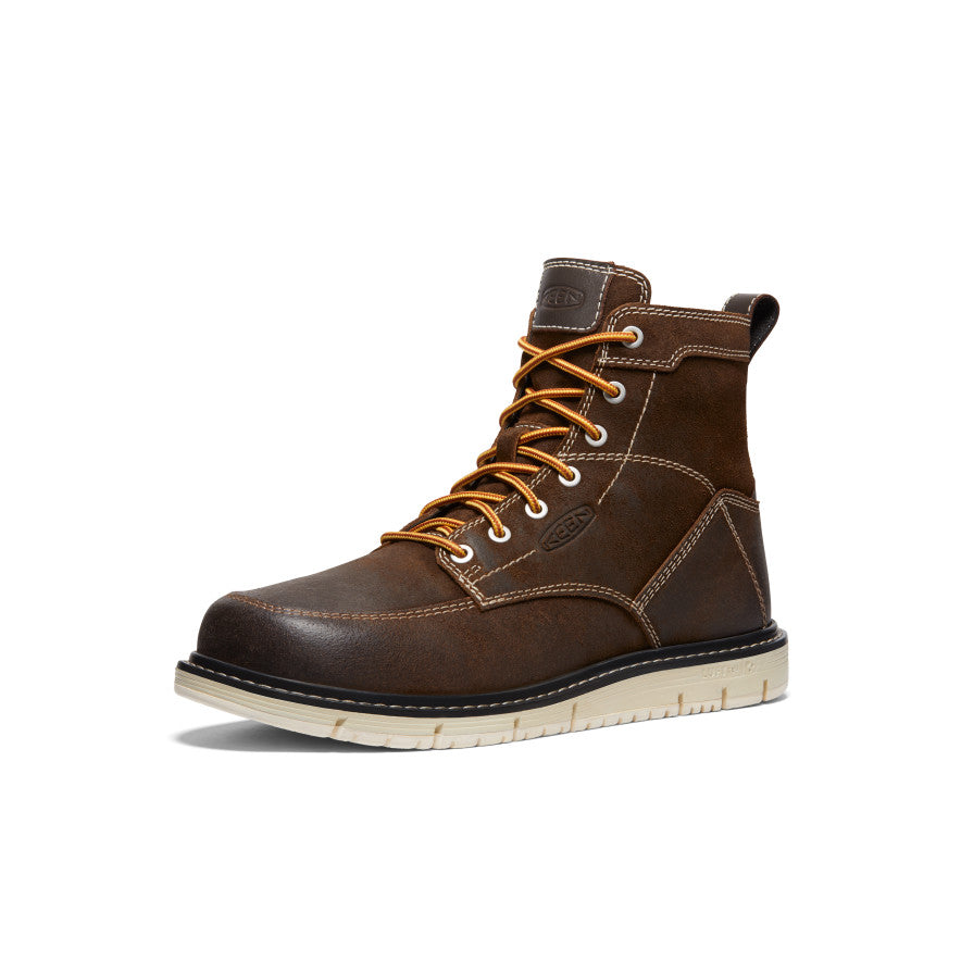 Men's San Jose 6 Boot (Soft Toe) | Coffee Bean/Star White - Image 3
