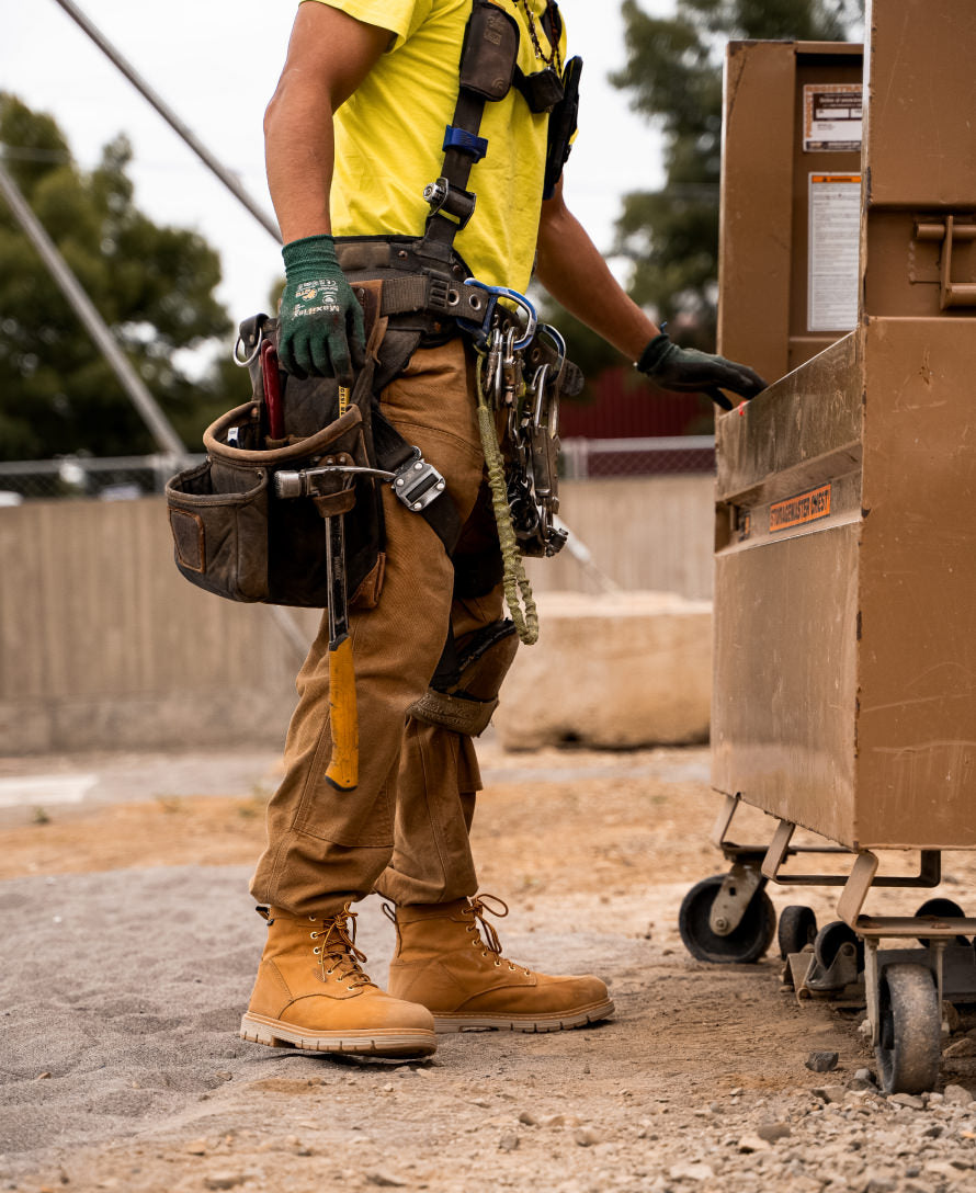 Men's San Jose 6 Waterproof 90° Heel Boot (Soft Toe) | Bistre/Gum - Image 9