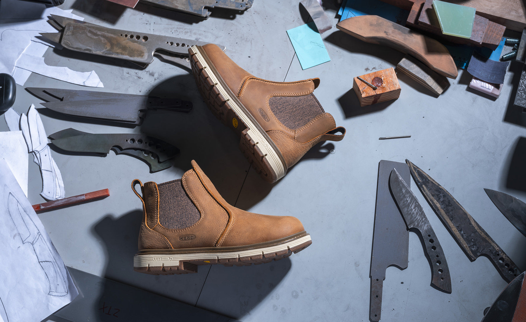 Women's San Jose Chelsea 90° Heel Boot (Soft Toe) | Belgian/Gum - Image 7