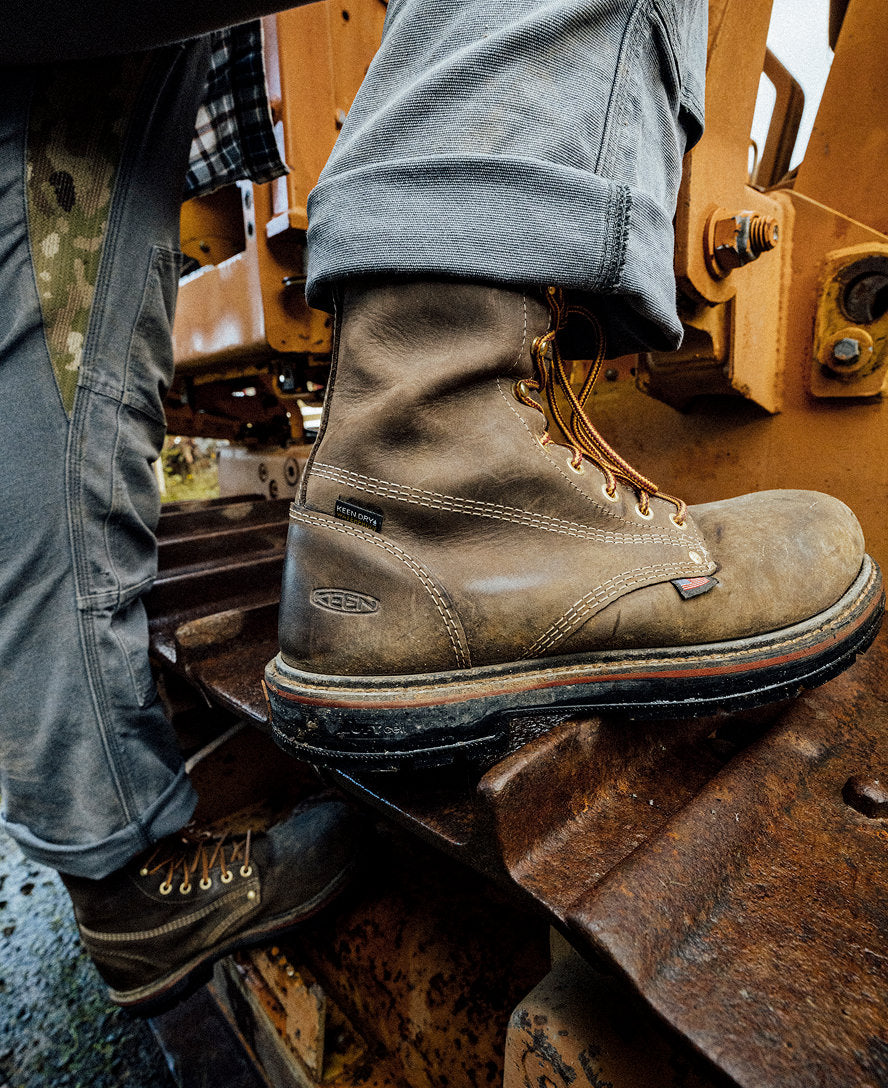 Men's Liberty 8 Waterproof 90° Heel Boot (Carbon Toe) | Coffee Bean/Black - Image 8