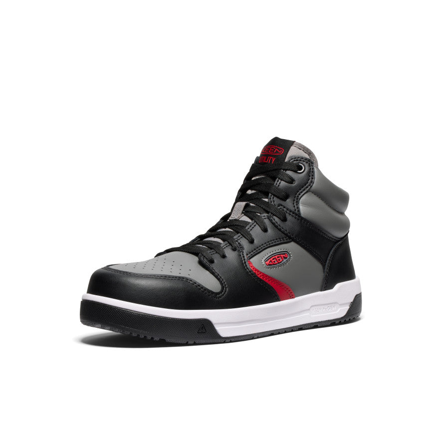 Men's Overton Mid Work Shoe (Carbon Toe) | Steel Grey/Black - Image 3