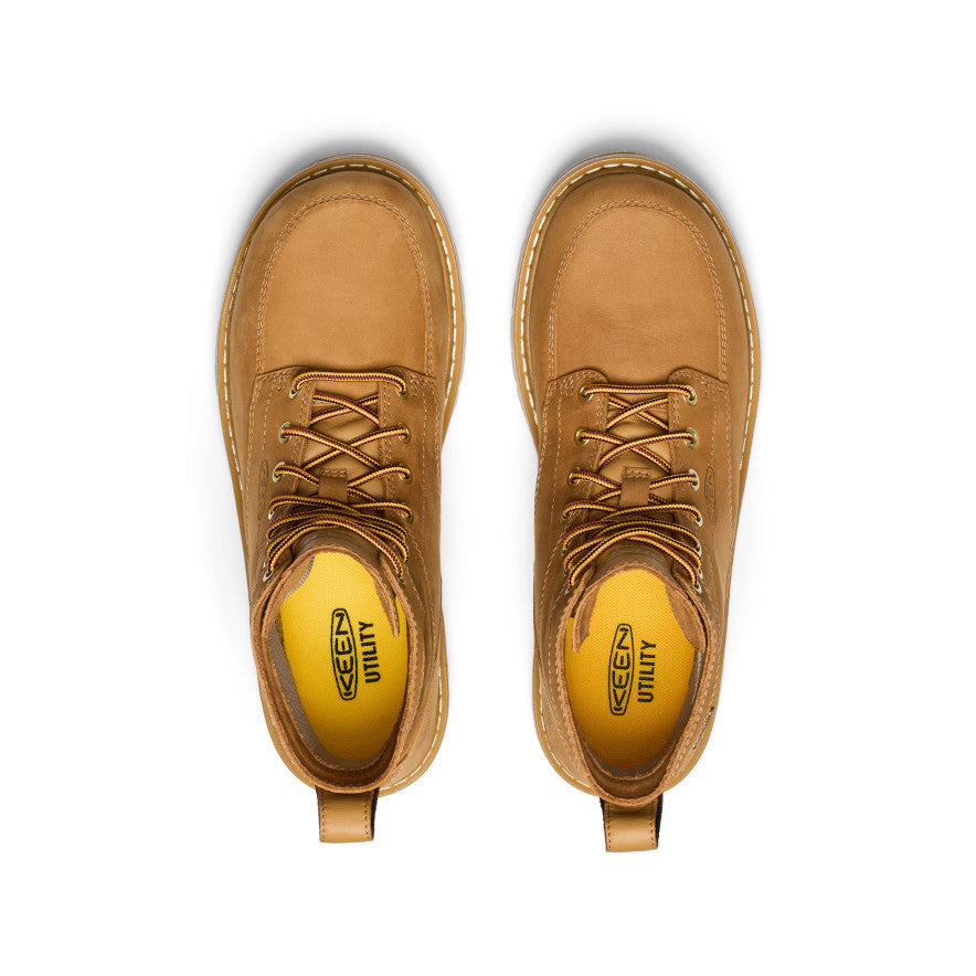 Men's San Jose 6 Waterproof 90° Heel Boot (Soft Toe) | Bistre/Gum - Image 4