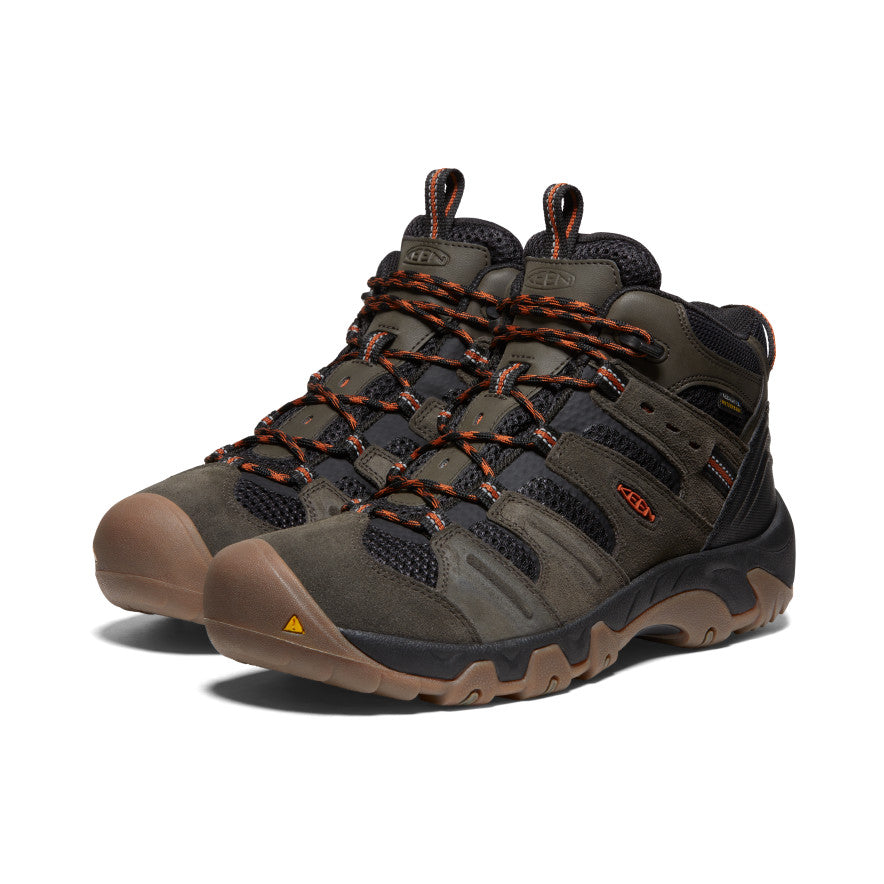 Men's Headout Waterproof Hiking Boot | Black Olive/Fossil Orange - Image 2